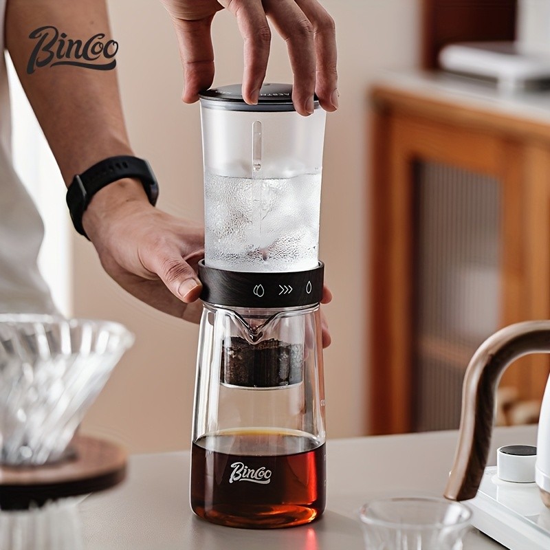 Bincoo Glass Ice Drip Coffee Pot  Portable Hand-Brew Cold Extraction Utensil