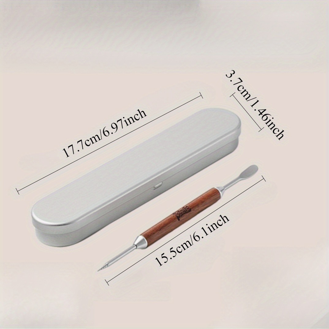 Bincoo Wooden Latte Art Pen  Stainless Precision Coffee Decorating Tool