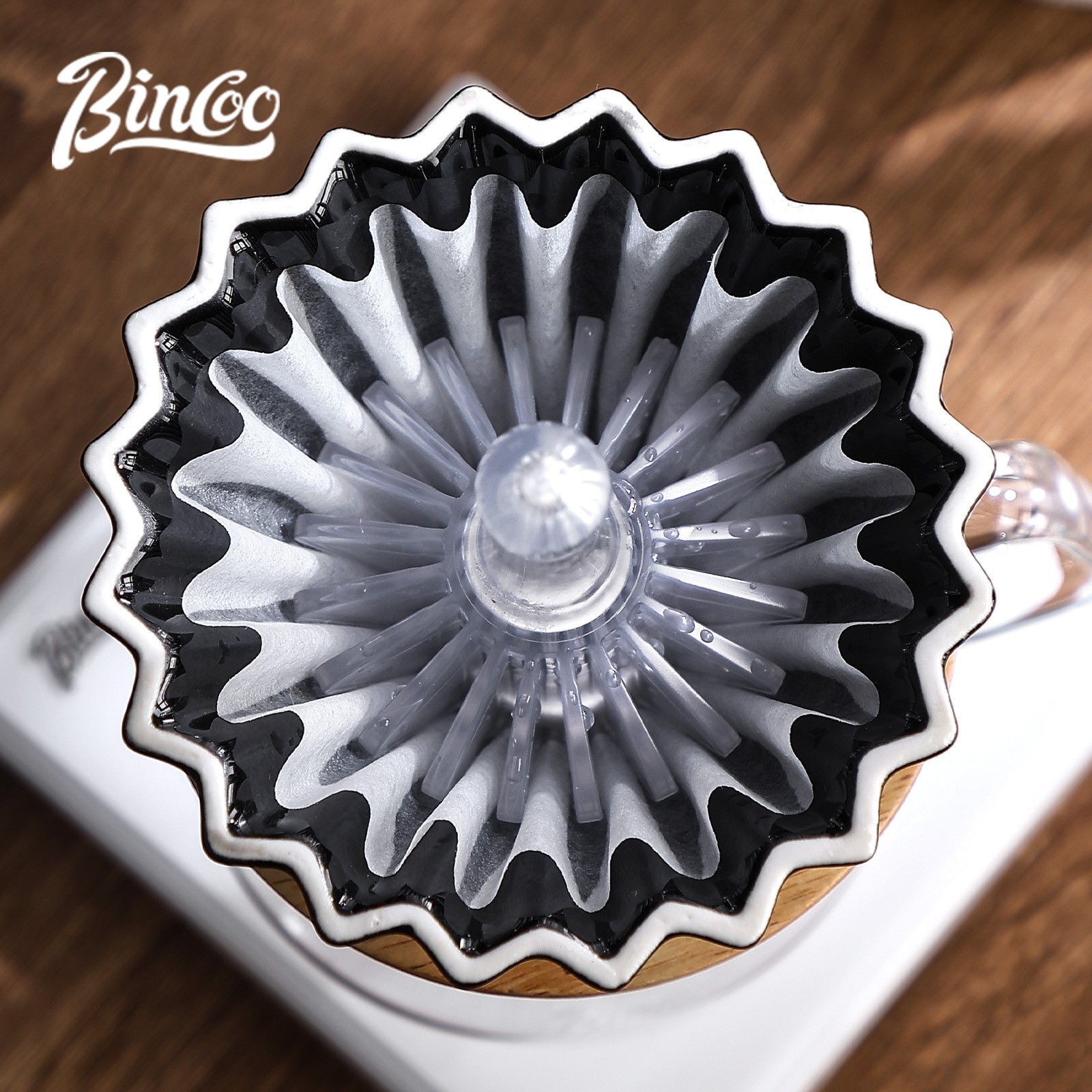 Bincoo Tritan Coffee Filter Press Tool  Heat-Resistant BPA-Free Pour-Over Accessory
