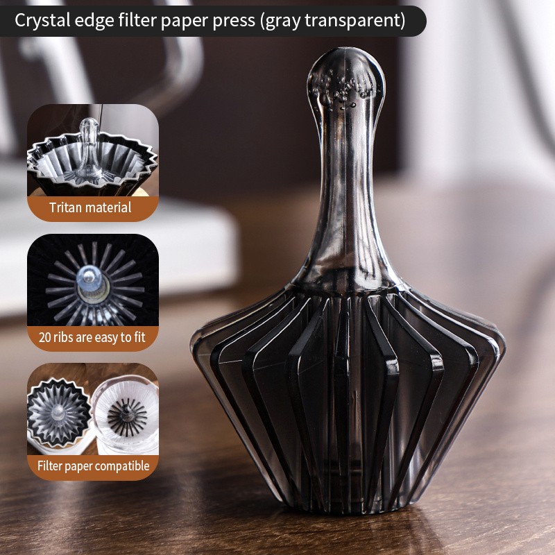 Bincoo Tritan Coffee Filter Press Tool  Heat-Resistant BPA-Free Pour-Over Accessory