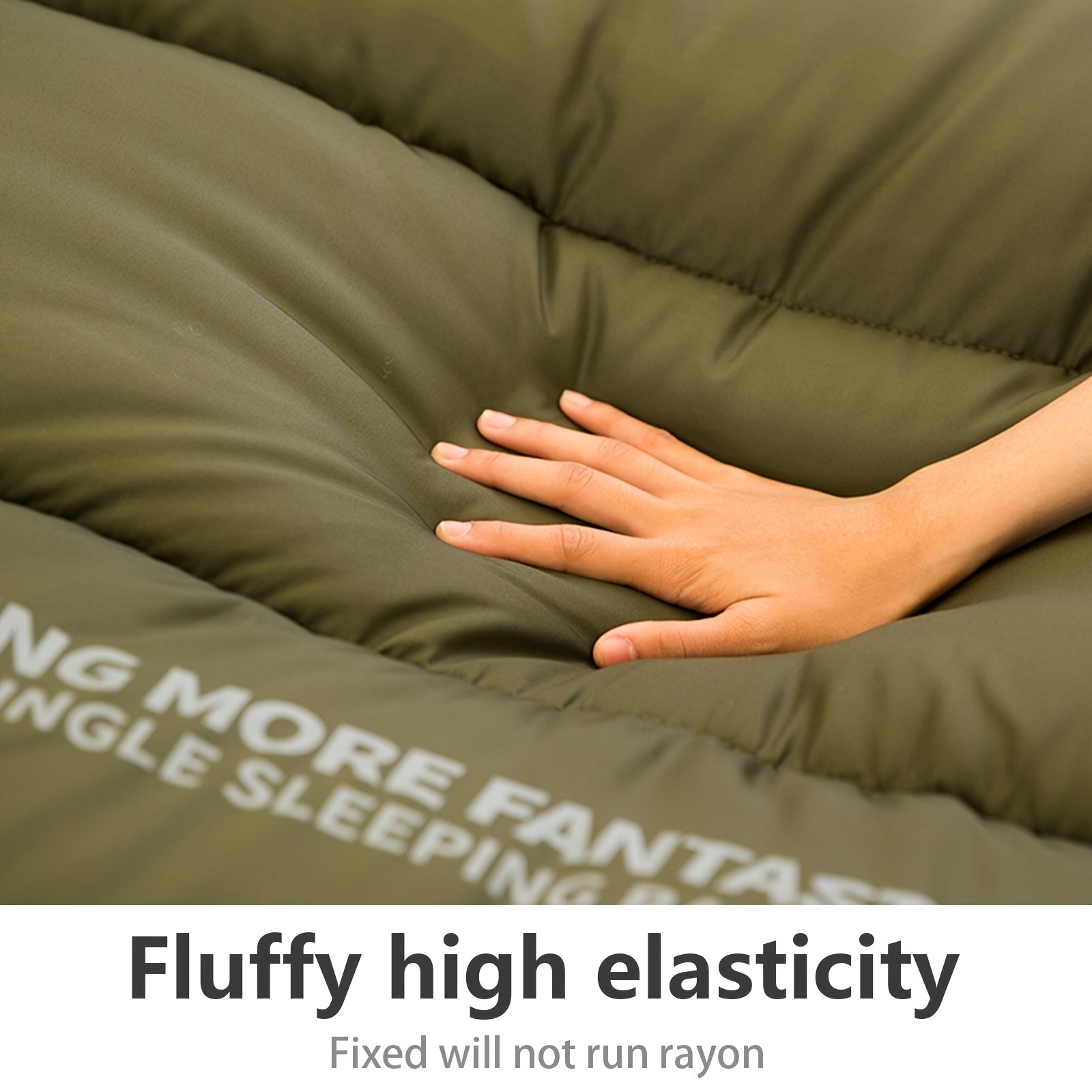 BISINNA Winter Envelope Sleeping Bag  Thickened Portable Cold-Weather Camping Bag