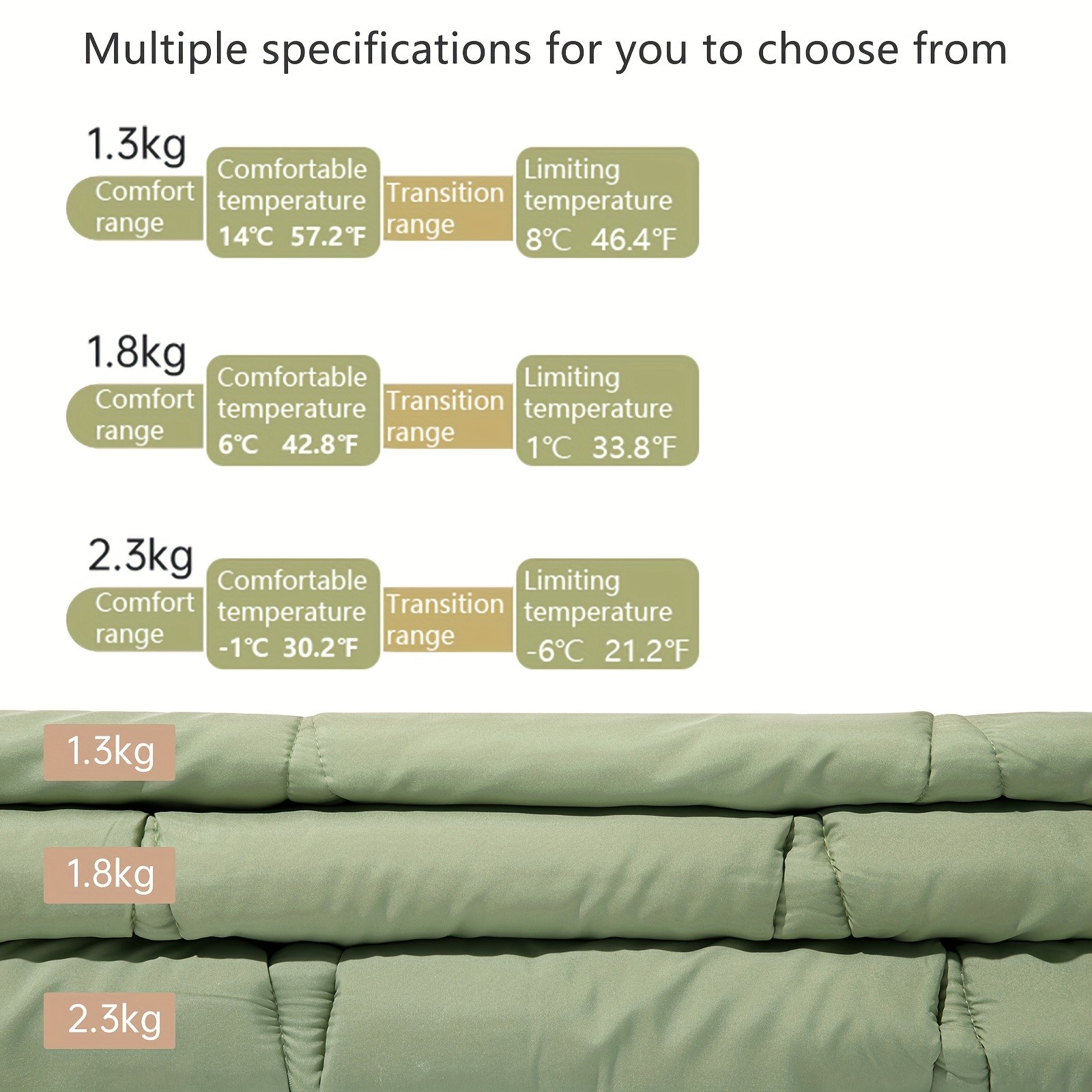 BISINNA Winterproof Envelope Sleeping Bag Thickened Warm Outdoor Bag with Hood