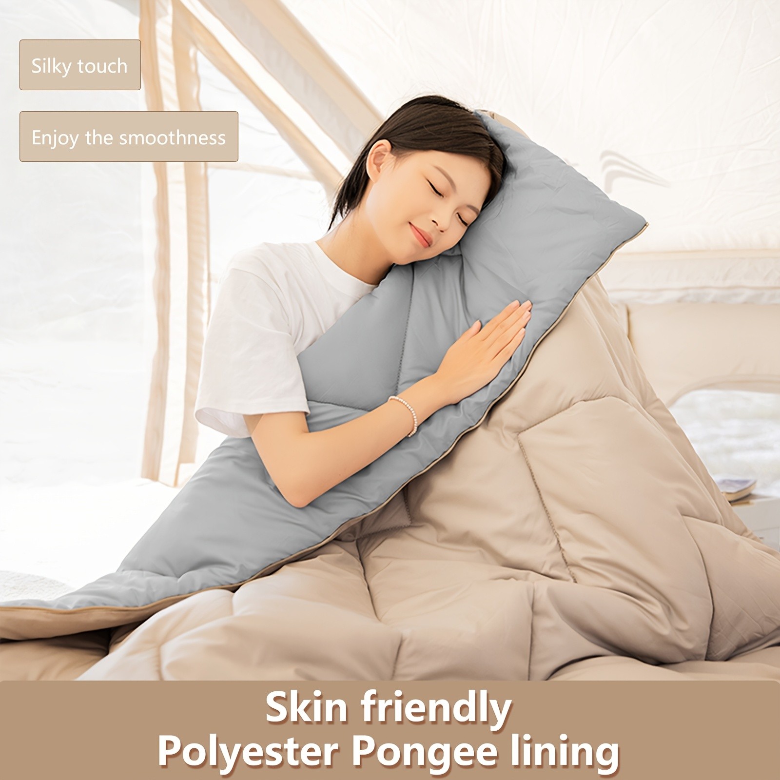 BISINNA 2-in-1 Sleeping Bag & Pillow Lightweight Portable Polyester Travel Bag