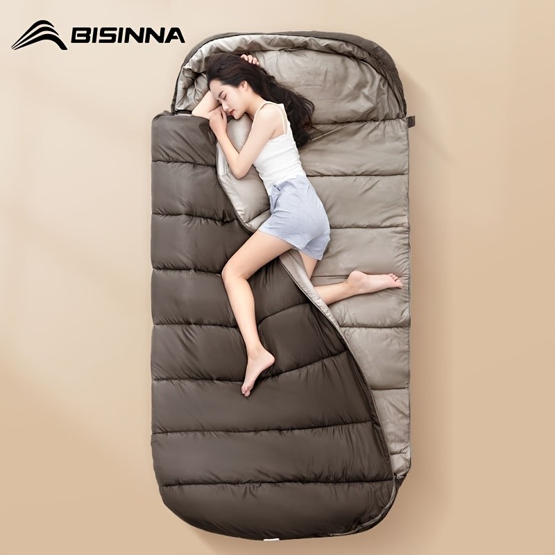 BISINNA 4-Season Portable Sleeping Bag Lightweight Polyester Outdoor Camping Bag