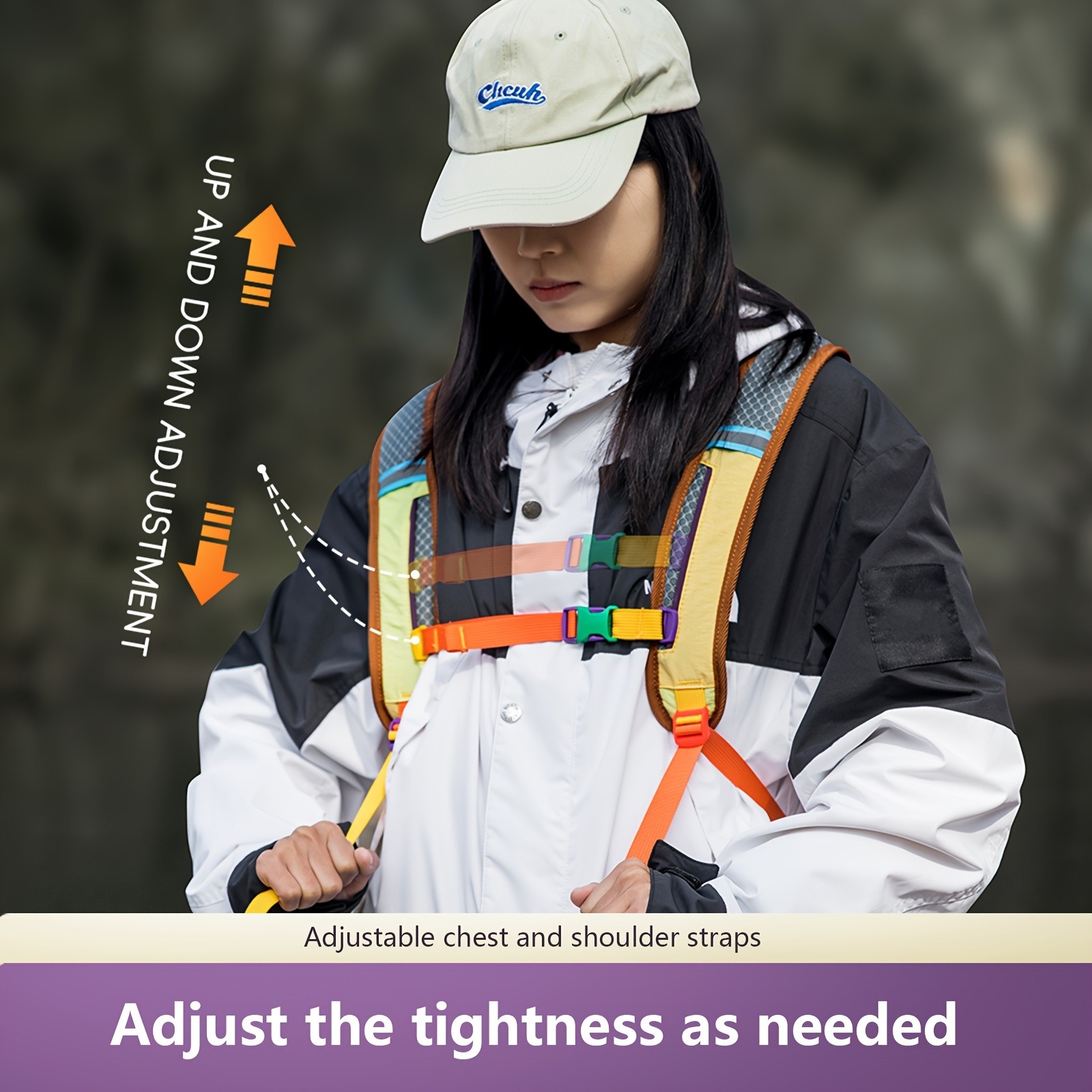 BISINNA Ultralight Hiking Backpack Compact 8-inch Trekking Daypack (Multi-Color)