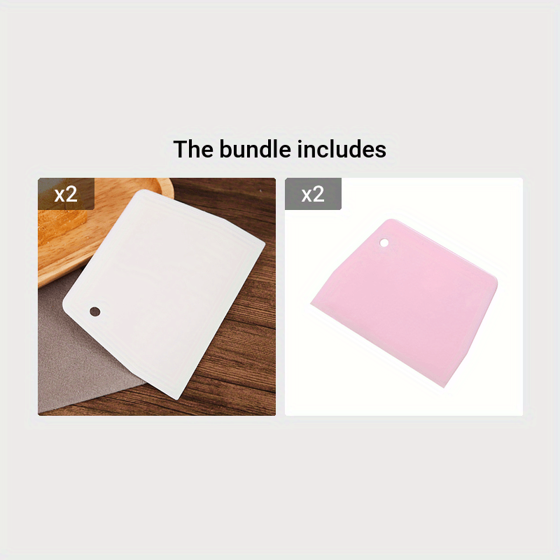 WIEZ Plastic Dough Scraper & Pastry Chopper Essential Cutter for Smooth, Easy Dough Handling