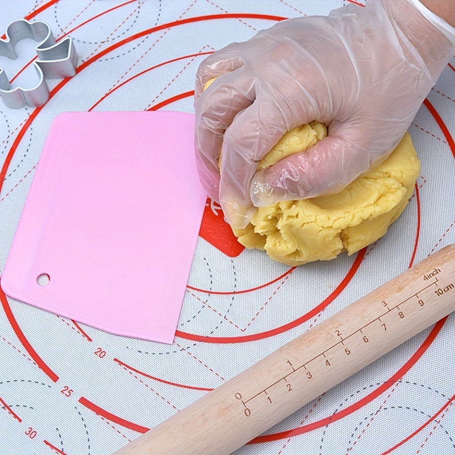 WIEZ Plastic Dough Scraper & Pastry Chopper Essential Cutter for Smooth, Easy Dough Handling