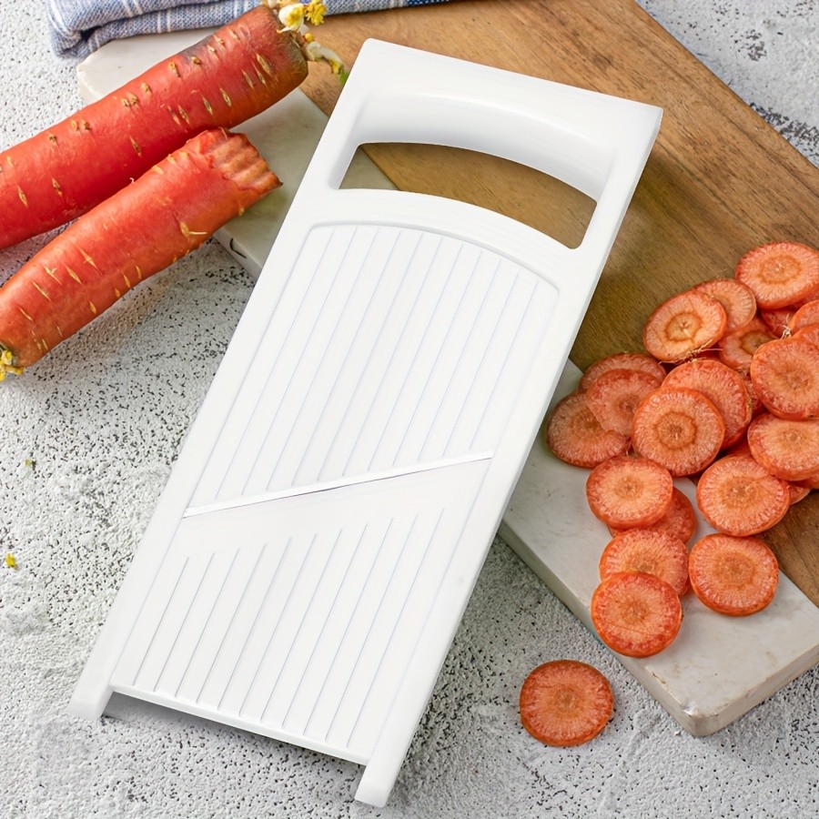 WIEZ Stainless Steel Multi-Blade Vegetable & Fruit Slicer Sharp Handheld Cutter for Fast, Even Slicing