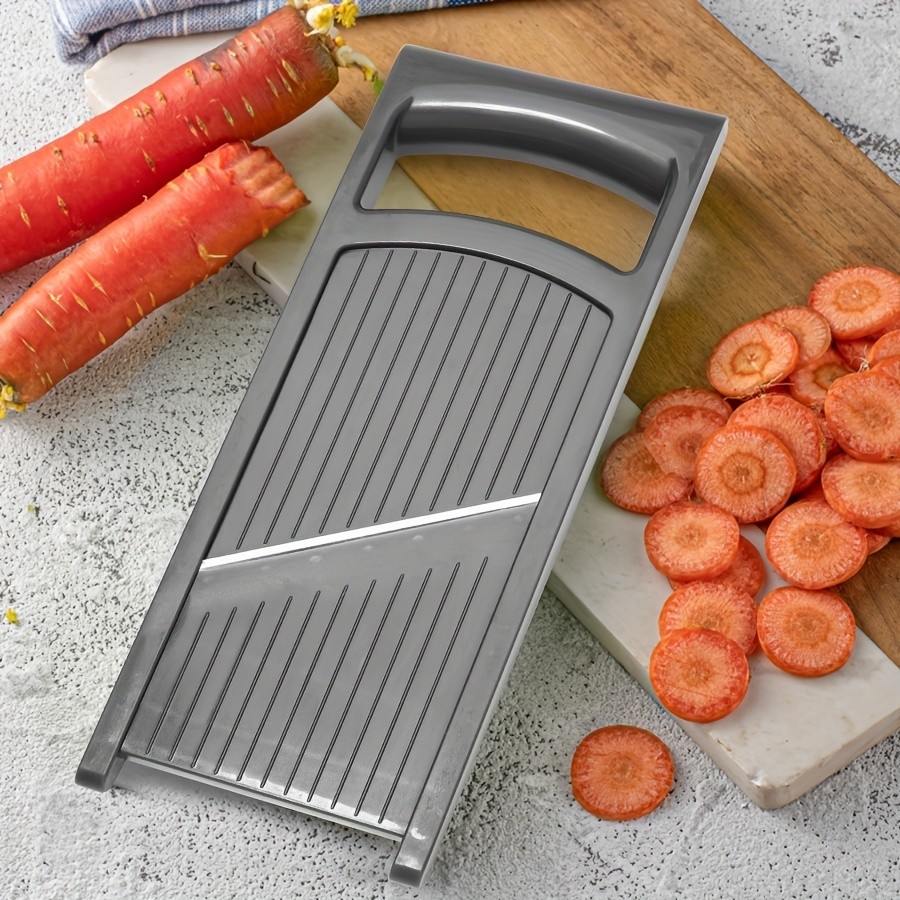 WIEZ Stainless Steel Multi-Blade Vegetable & Fruit Slicer Sharp Handheld Cutter for Fast, Even Slicing
