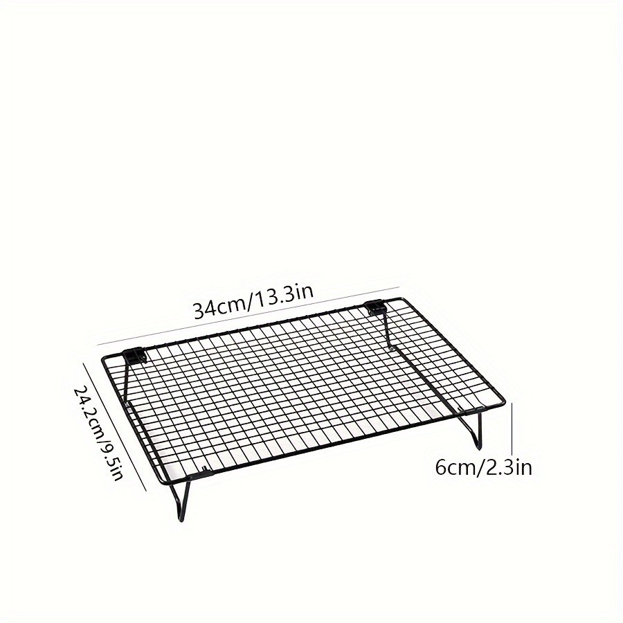 WIEZ Heavy-Duty Stainless Steel Stackable Cooling & Baking Rack  Space-Saving Oven-Safe Design for Cookies, Cakes & Pastries