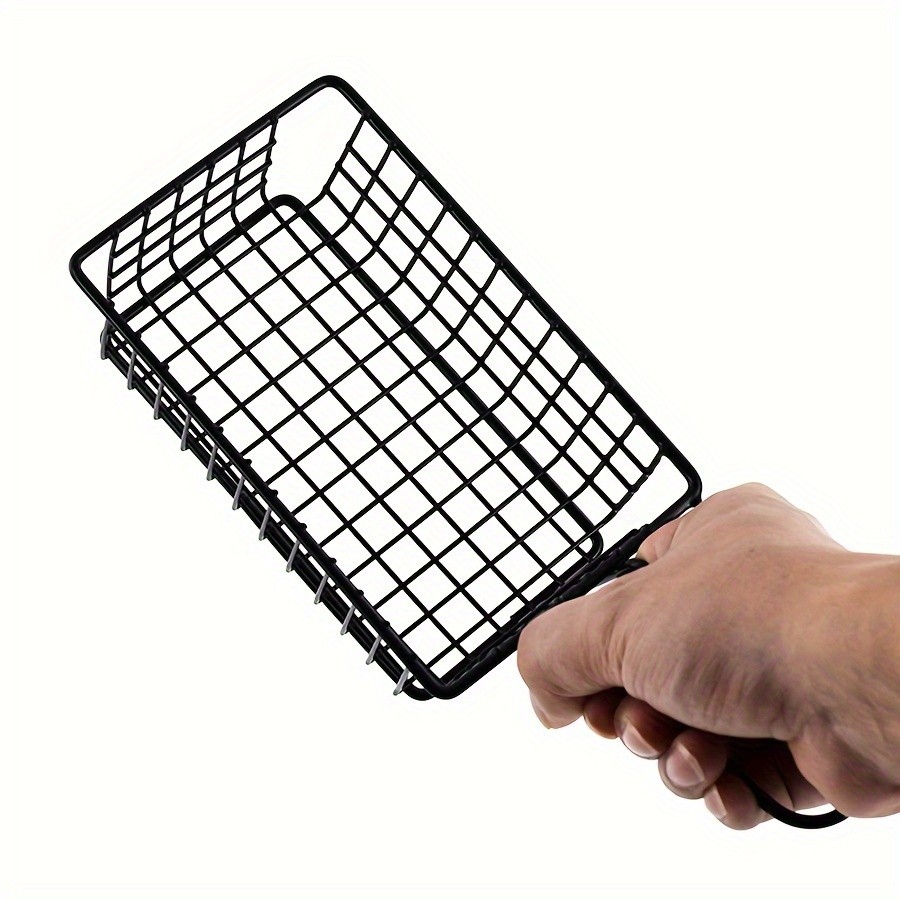 WIEZ Stainless Steel Snack & Fryer Basket Multi-Purpose Mesh Holder for Serving, Straining & Baking