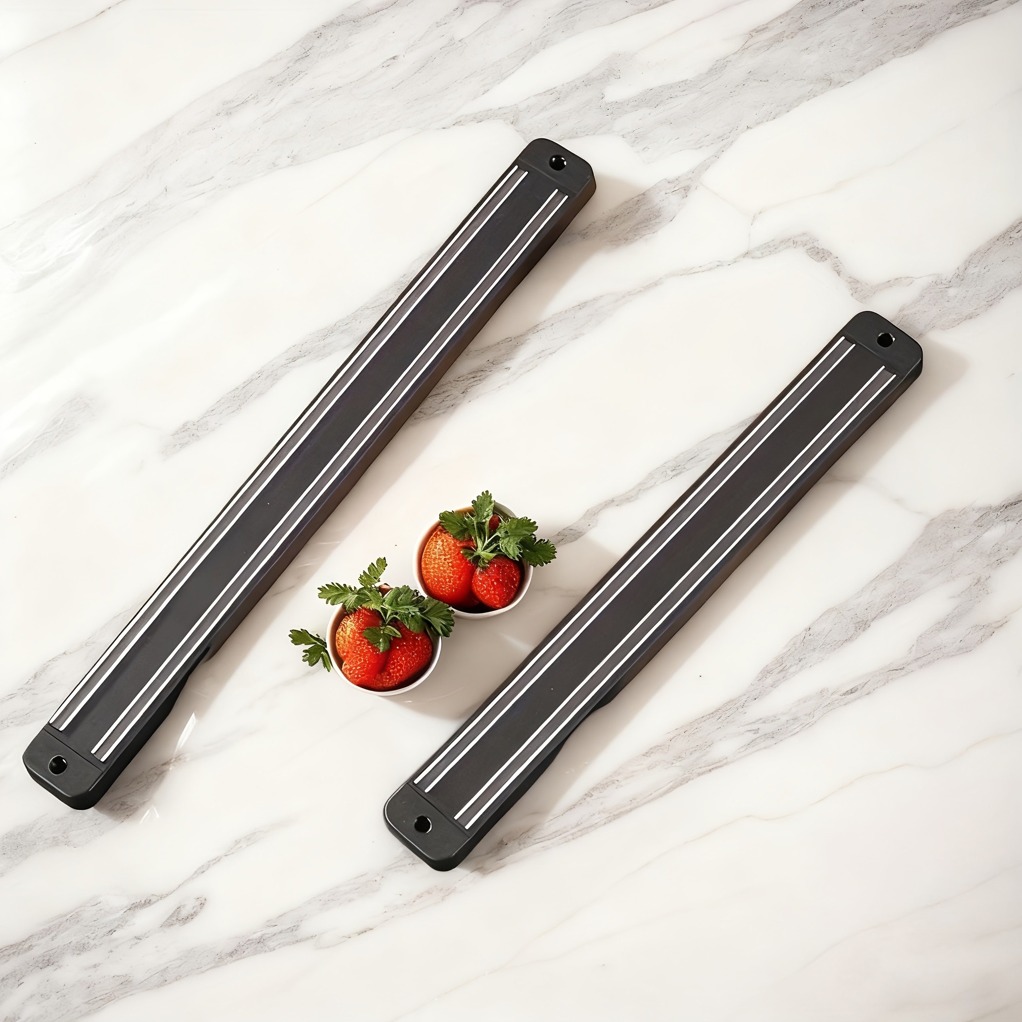 WIEZ Heavy-Duty Wall Magnetic Rack Strong Cutting Tool Holder for Kitchens, Garages & Workspaces