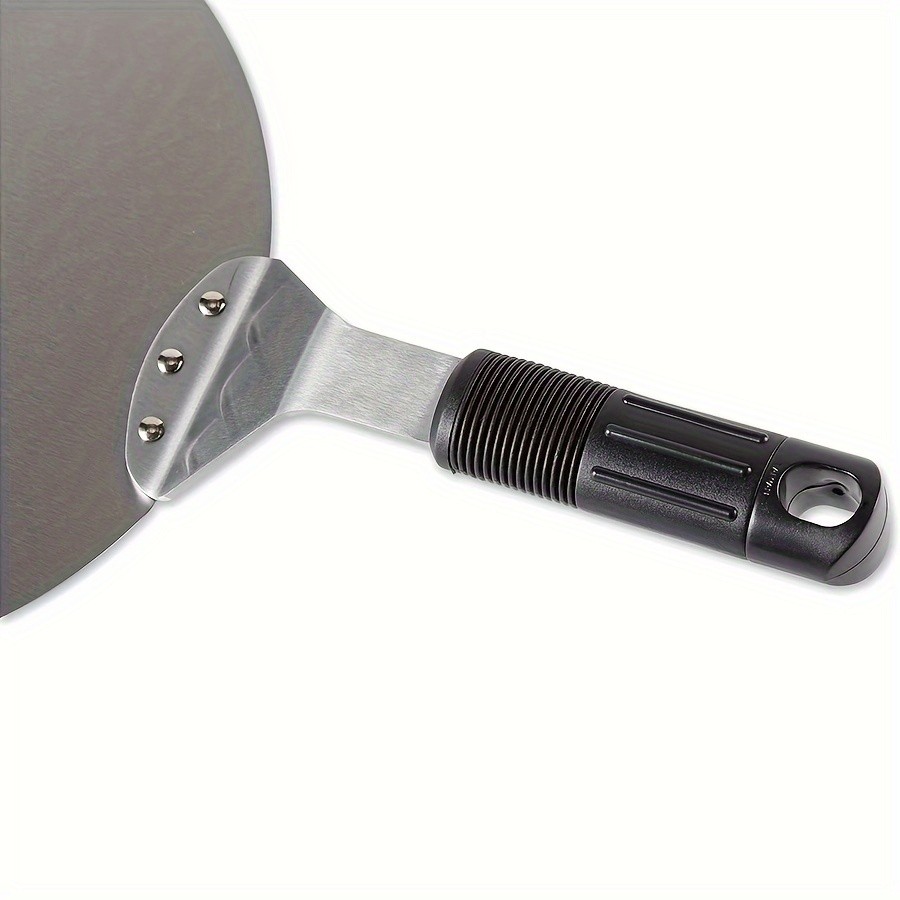 WIEZ Stainless Steel Pizza Spatula 30.5cm Non-Stick Cake Lifter with Anti-Scald Handle for Professional Baking