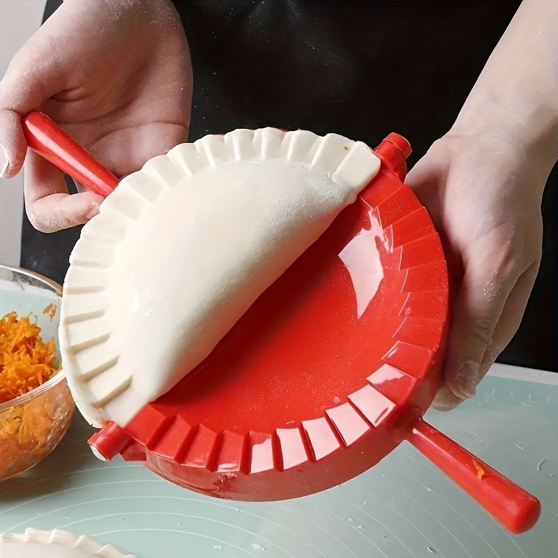 WIEZ Plastic Dumpling & Tortilla Press Durable Round Mold for Easy Dough Shaping & Holiday Baking