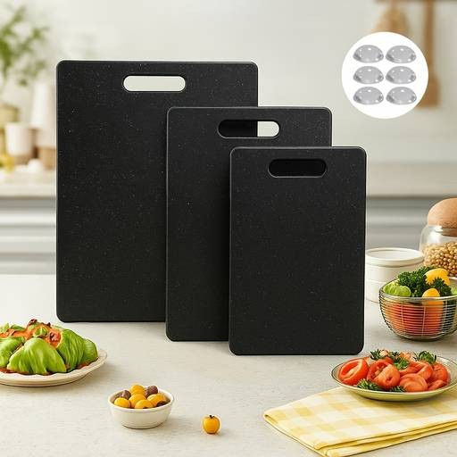 Multi-Piece Anti-Slip Kitchen Cutting Board Set Everyday Prep Made Easy