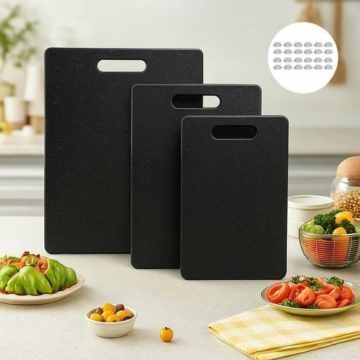 Multi-Piece Anti-Slip Kitchen Cutting Board Set Everyday Prep Made Easy