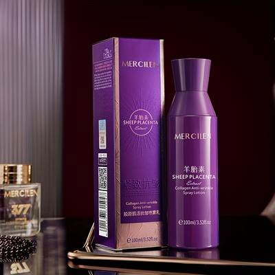 MERCILEN Sheep Placenta Collagen Moisturizing Facial Spray Fine Mist, Deep Hydration & Youthful Glow