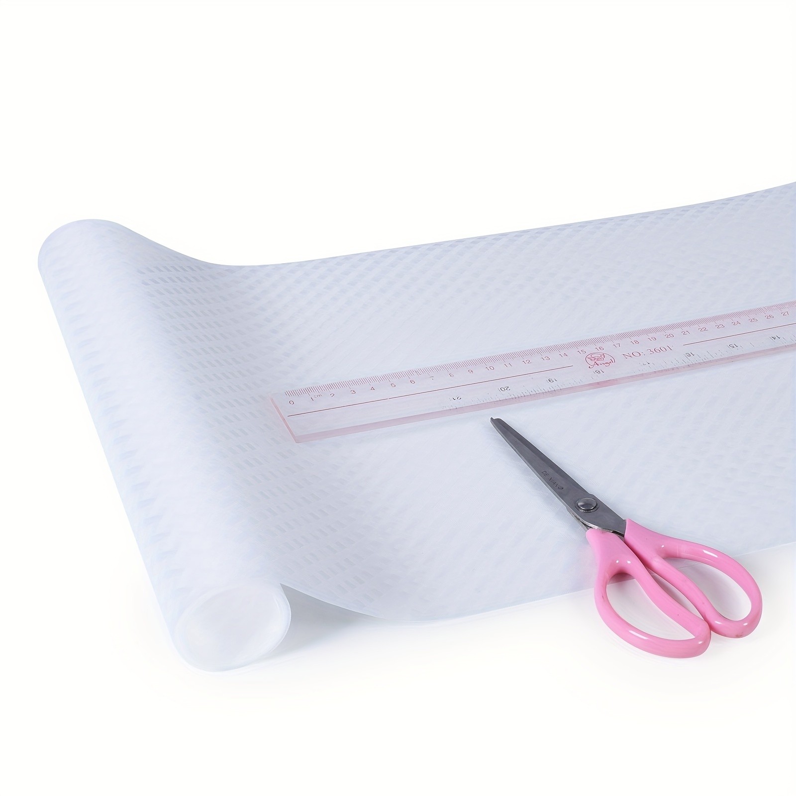 WIEZ Thickened EVA Non-Slip Liner Roll Washable Oil-Resistant Shelf & Drawer Mat for Kitchen Storage