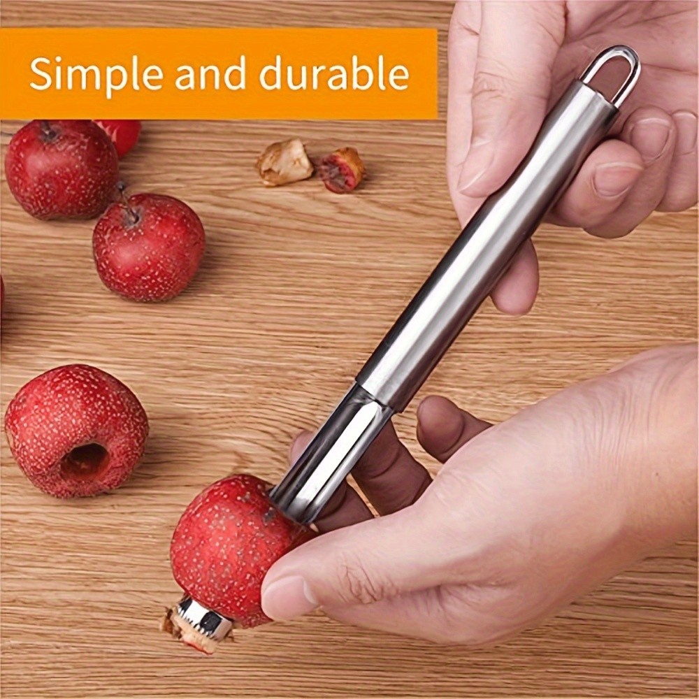 WIEZ 6-Piece Stainless Steel Fruit & Vegetable Corer Set Durable Multi-Tool Kit for Apples, Pears & Peppers