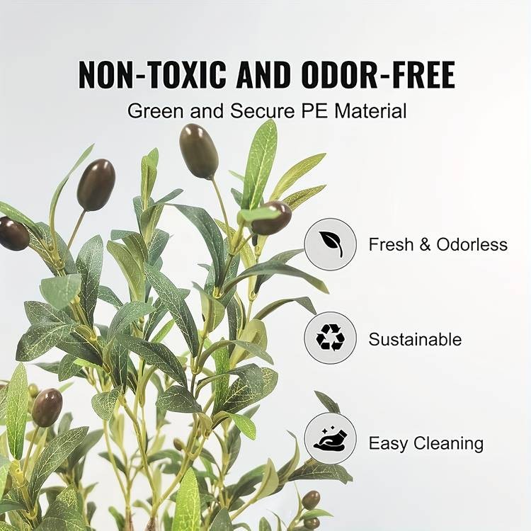 NLDD Faux Olive Tree (121.92182.88cm)  Realistic Artificial Plant for Home & Office