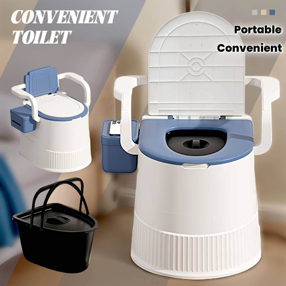 PMMJ Portable Bedside Commode Toilet Stable, Comfortable & Easy-Clean