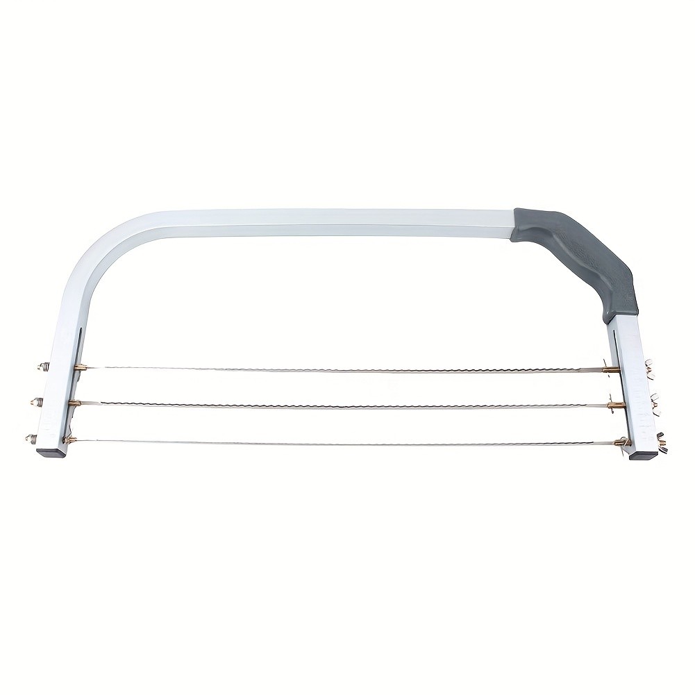 WIEZ Adjustable Stainless Steel Cake Cutter  3-Wire Leveler for Large 20-Inch Cakes and Precision Slicing