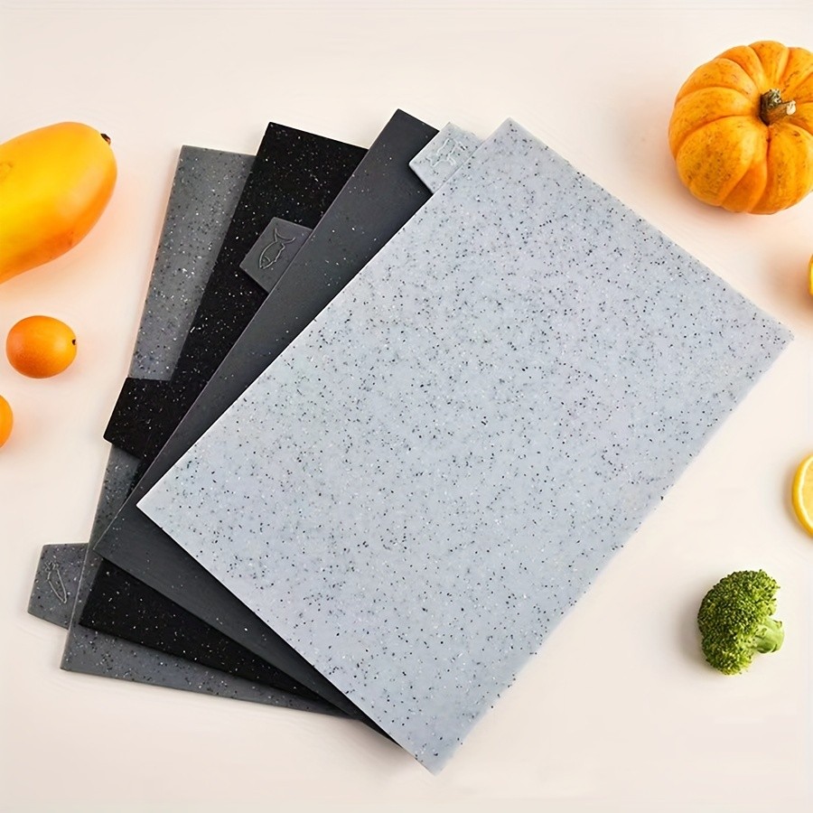 WIEZ 4-Piece Plastic Cutting Board Set  Classified Chopping Boards with ABS Base for Fruit, Meat & Everyday Food Prep