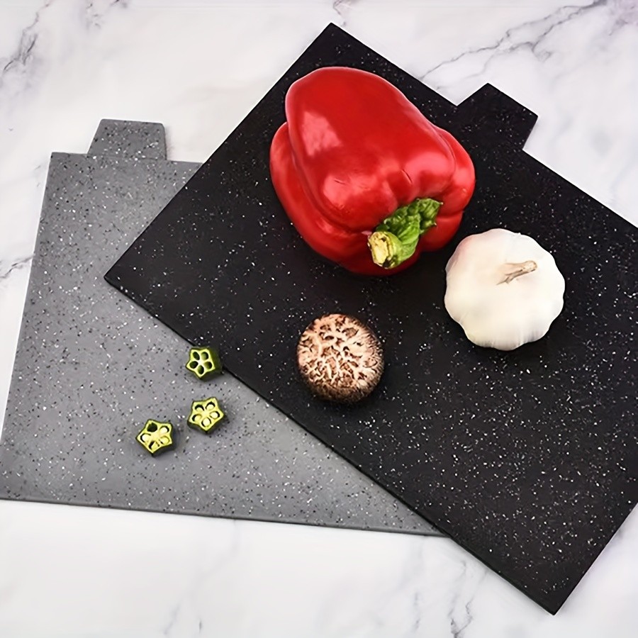 WIEZ 4-Piece Plastic Cutting Board Set  Classified Chopping Boards with ABS Base for Fruit, Meat & Everyday Food Prep