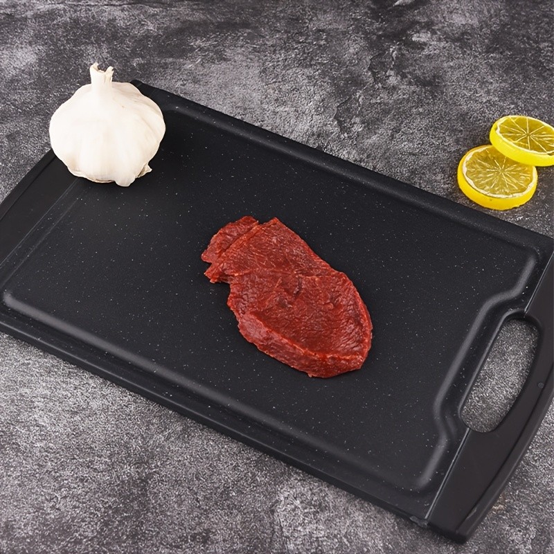 WIEZ Double-Sided PP Cutting Board  Durable Juice-Groove Design for Defrosting, Chopping & Daily Kitchen Prep