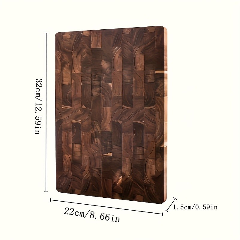 WIEZ Large Acacia Wood Cutting Board Premium Double-Sided Butcher Board for Meat, Vegetables & Fruit Prep