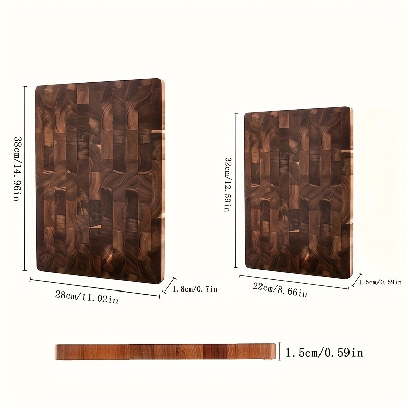 WIEZ Large Acacia Wood Cutting Board Premium Double-Sided Butcher Board for Meat, Vegetables & Fruit Prep
