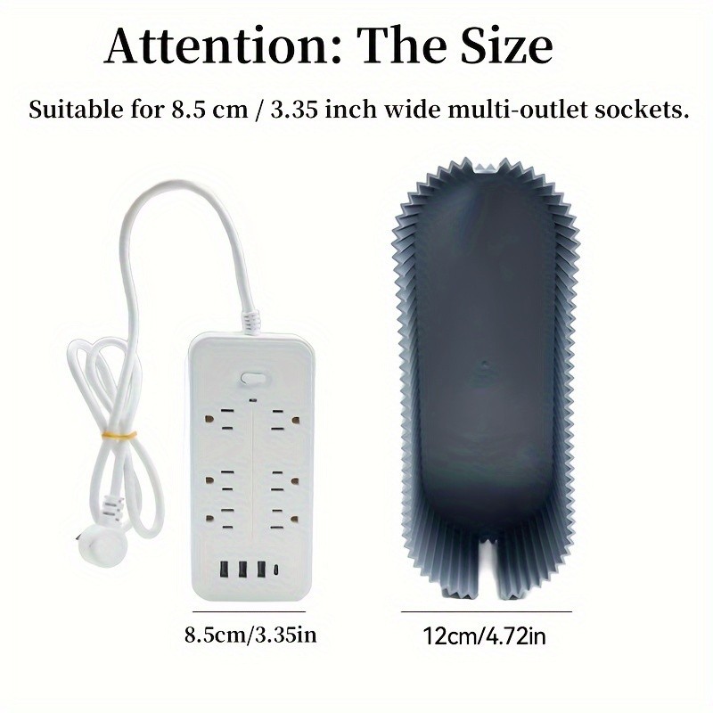 LDQ Cable Storage Box with Lid High-Capacity Cord Organizer for Space-Saving Home & Office Desktop Management