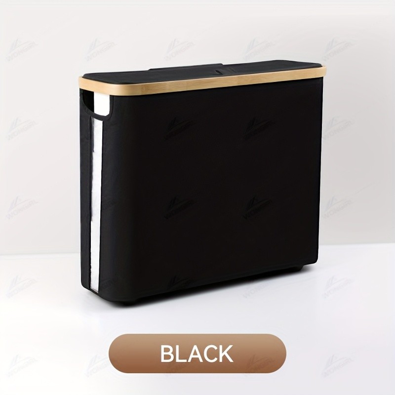 LDQ Toilet Paper Holder with Storage Basket No-Drill Multi-Roll Organizer for Home & Office Bathrooms