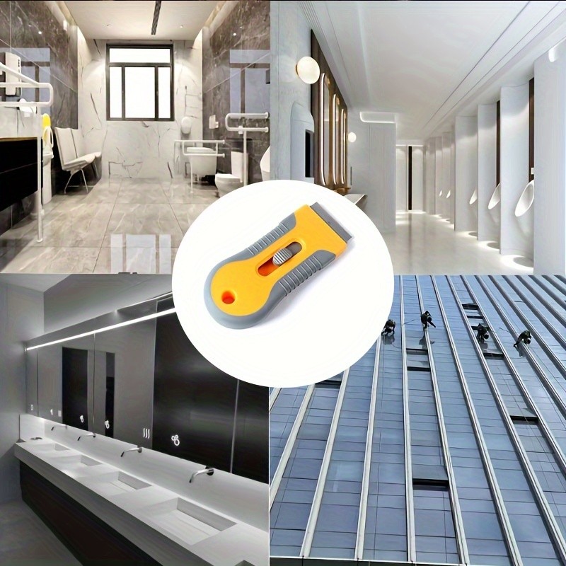 LDQ Ceramic Hob & Glass Scraper Heavy-Duty Cleaner with 5 Stainless Steel Blades for Induction & Ceramic Cooktops