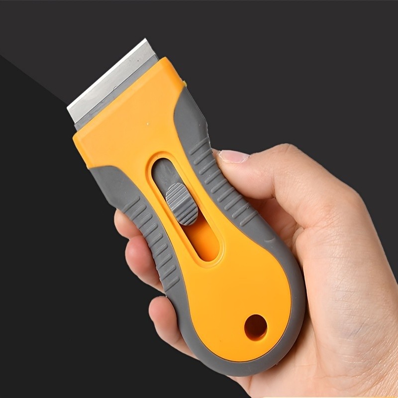 LDQ Ceramic Hob & Glass Scraper Heavy-Duty Cleaner with 5 Stainless Steel Blades for Induction & Ceramic Cooktops