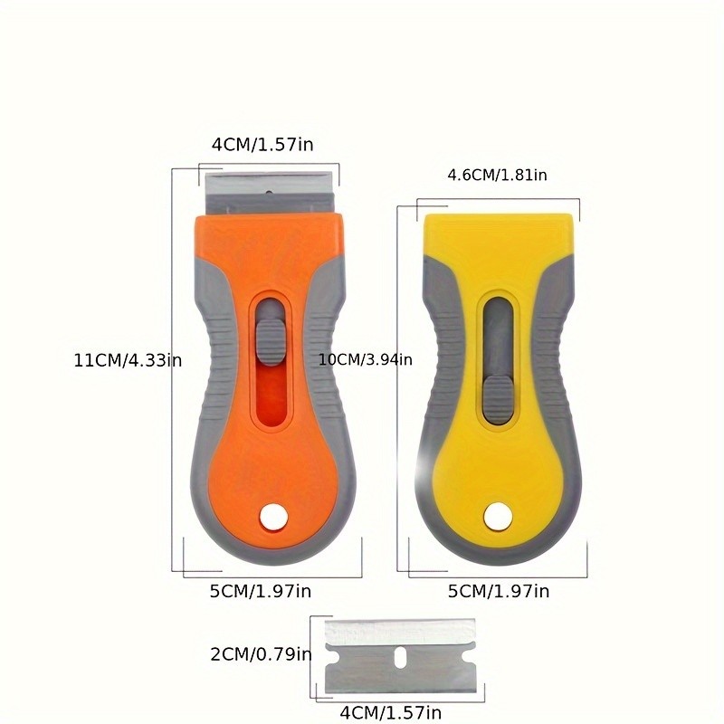 LDQ Ceramic Hob & Glass Scraper Heavy-Duty Cleaner with 5 Stainless Steel Blades for Induction & Ceramic Cooktops