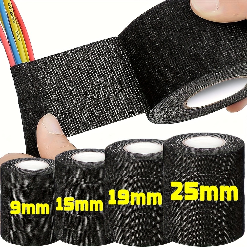 LDQ Heat-Resistant Electrical Tape  Durable Adhesive Cloth for Cable Management, Wiring Harnesses & Loom Organization