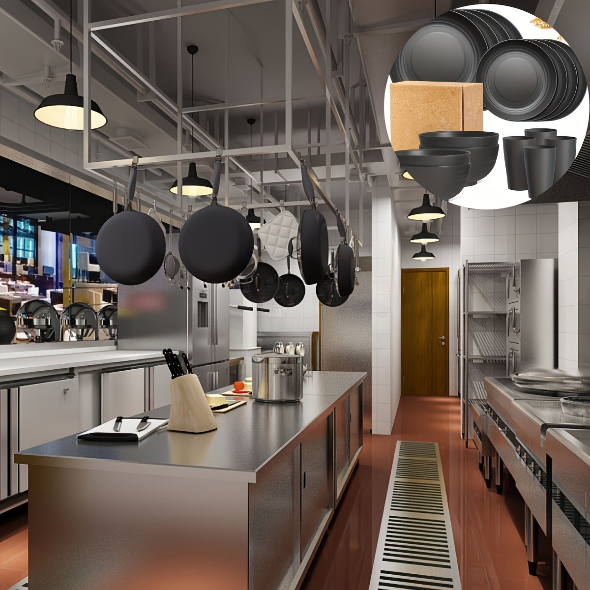 LDQ Unbreakable Plastic Dinnerware Set  12pcs/16pcs Microwave & Dishwasher-Safe Plates, Bowls & Cups for Parties & Everyday Use