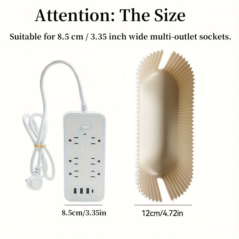 LDQ Cord Organizer Box with Lid  Scratch-Resistant Cable Management System for Desks, TV Units & Home Offices