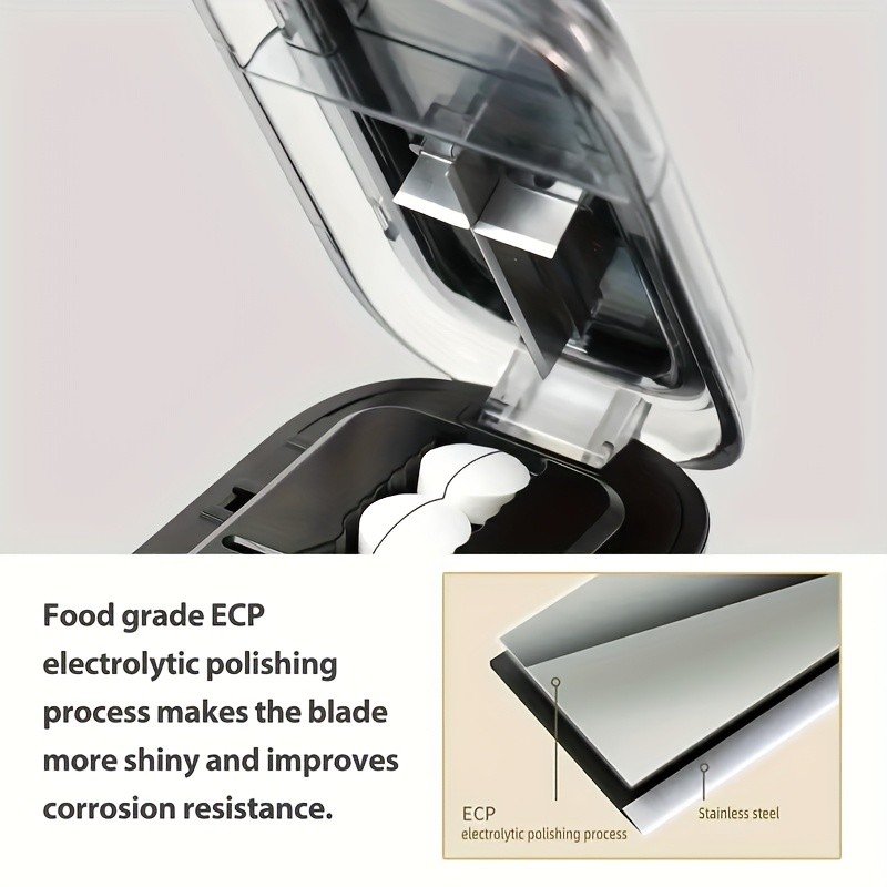 LDQ Portable Pill Cutter & Divider  Accurate One-to-Two Tablet Splitter with Easy-to-Use Medication Organizer Case