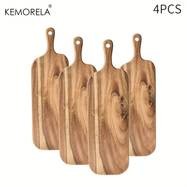 KEMORELA Wooden Cutting Boards with Handles 1/2/6pcs Premium Serving & Charcuterie Trays