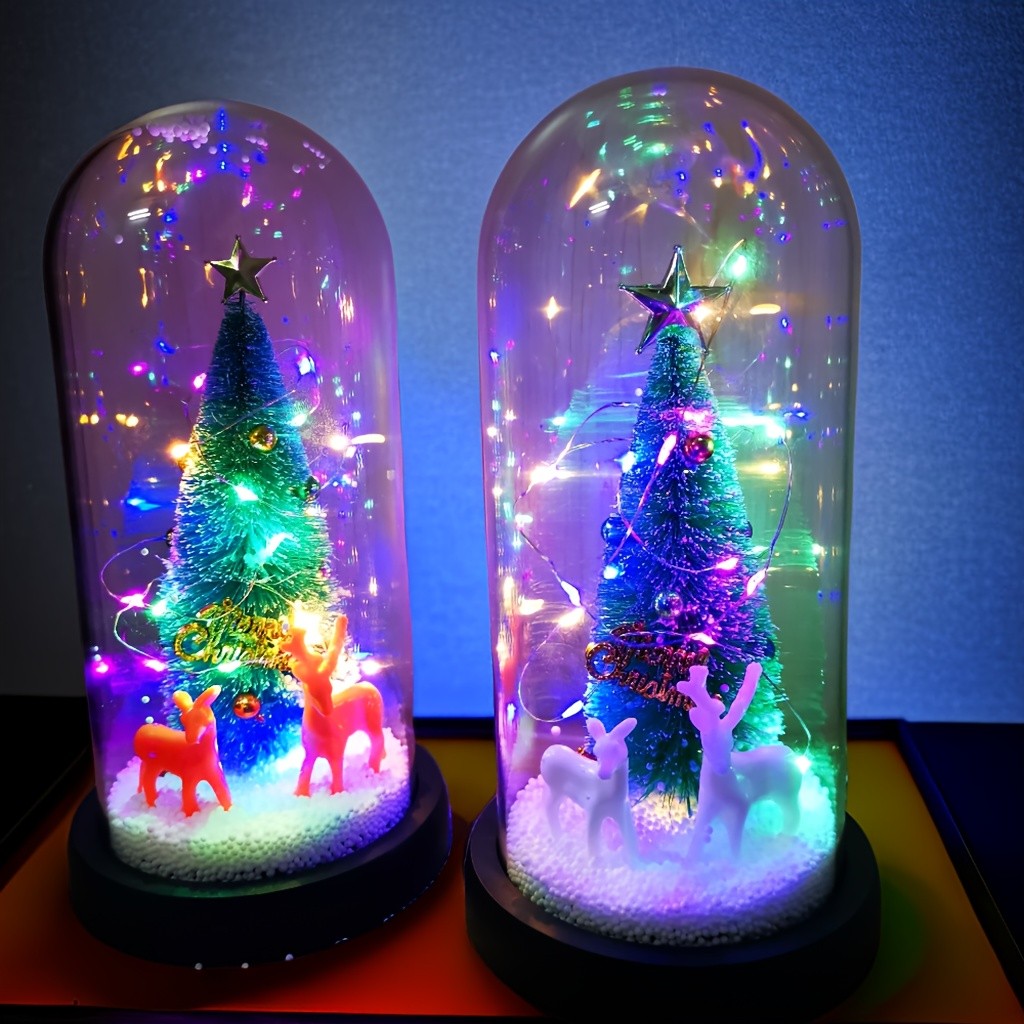 Eternal Glow Christmas Tree with Santa & Reindeer