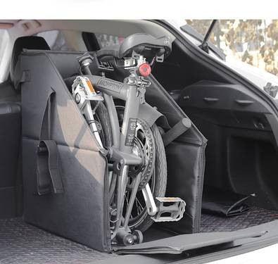 YIMUWN Brompton Folding Bike Storage Box Waterproof Nylon Car Trunk Organizer (606030 cm)