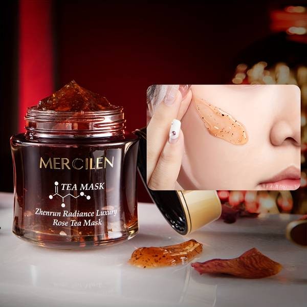 MERCILEN Rose Tea Facial Mask Moisturising, Firming & Gentle Skincare Treatment