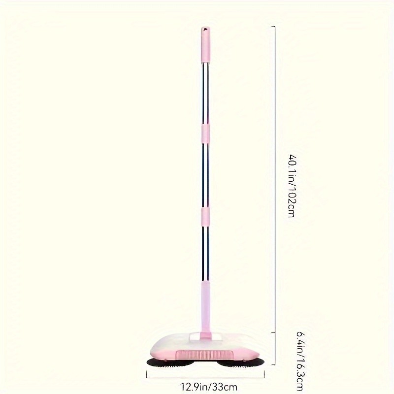 LDQ 2-in-1 Handheld Sweeper & Mop Combo  Automatic Push Broom with Dustpan for Effortless NZ Floor Cleaning