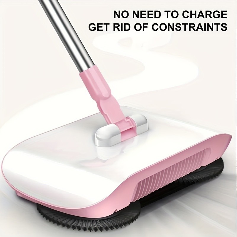 LDQ 2-in-1 Handheld Sweeper & Mop Combo Automatic Push Broom with Dustpan for Effortless NZ Floor Cleaning