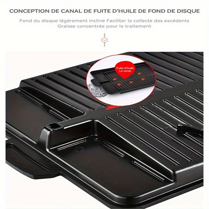 LDQ Smokeless Non-Stick Grill Pan Durable Aluminium Alloy Rectangular Tray for Easy NZ Indoor & Outdoor BBQ
