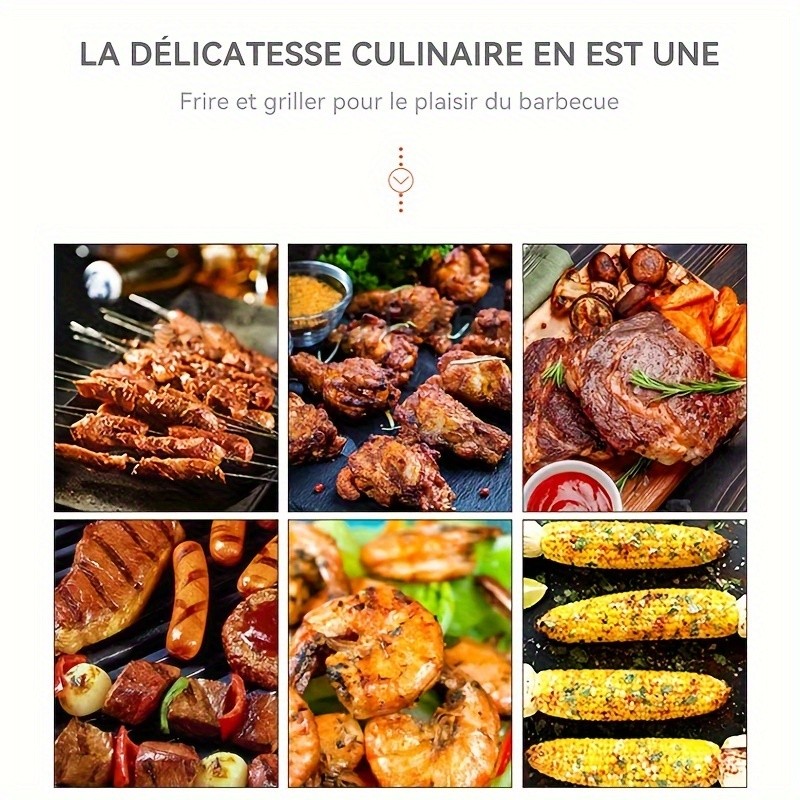 LDQ Smokeless Non-Stick Grill Pan Durable Aluminium Alloy Rectangular Tray for Easy NZ Indoor & Outdoor BBQ