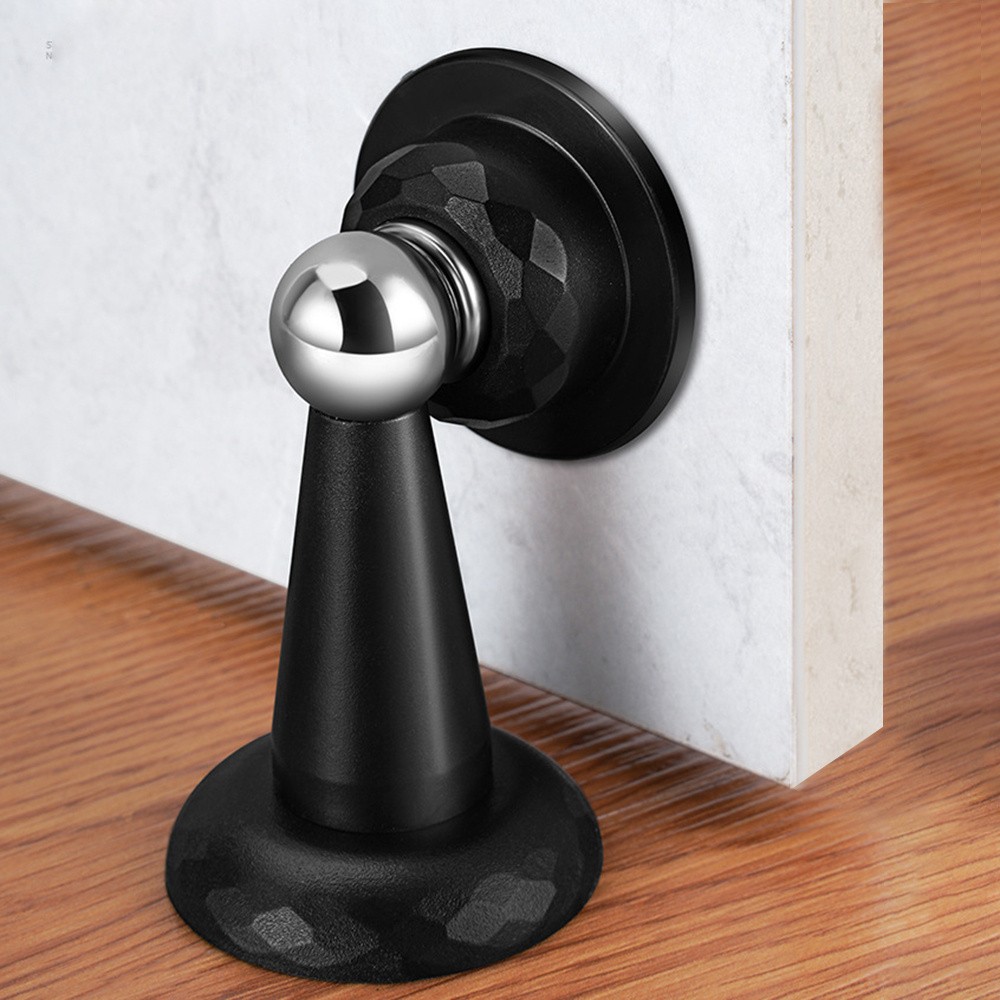 MCMLS Heavy-Duty Magnetic Door Stopper No-Drill Anti-Slam Holder for Safe & Modern NZ Home Spaces