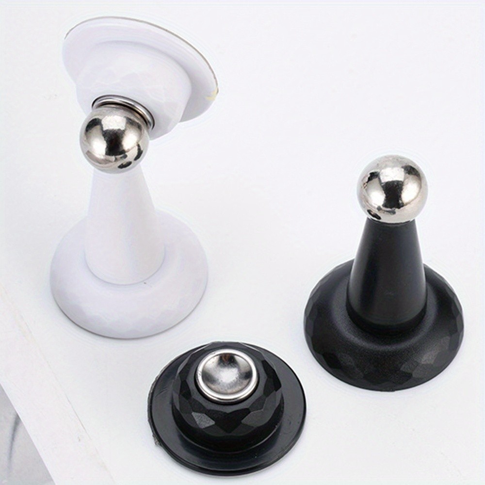 MCMLS Heavy-Duty Magnetic Door Stopper No-Drill Anti-Slam Holder for Safe & Modern NZ Home Spaces